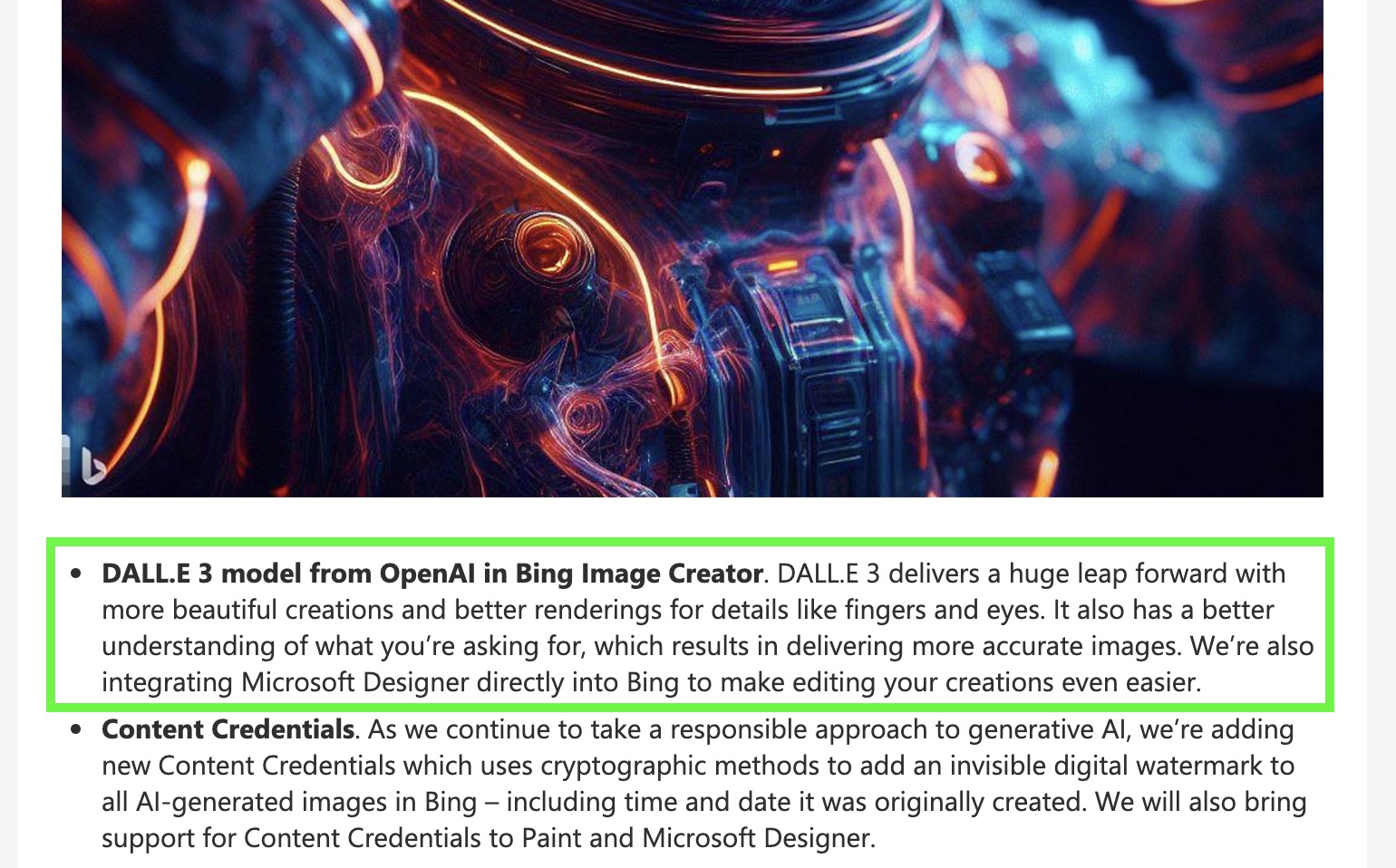 DALL-E 3가 탑재된 Bing Image Creator
